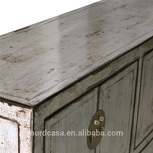 lacquered four drawer six door chinese antique style tv stand