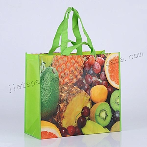 Customized design printing Reusable Bopp Laminated Non Woven Shopping Bag for gift,market