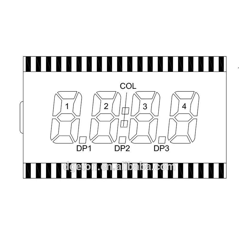 7 segment lcd display 4 digit