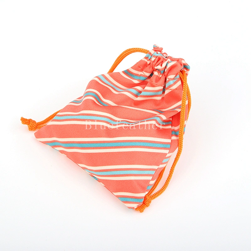 Custom Design Digital Printing Small Drawstring Microfiber Bag For Jewelry