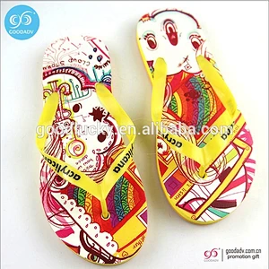 Custom printed eva foam slipper fashion plastic men slippers