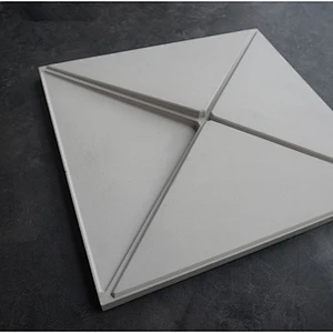 New Concrete 3D Tile molds Square cement wall decoration geometry Brick Silicone mould