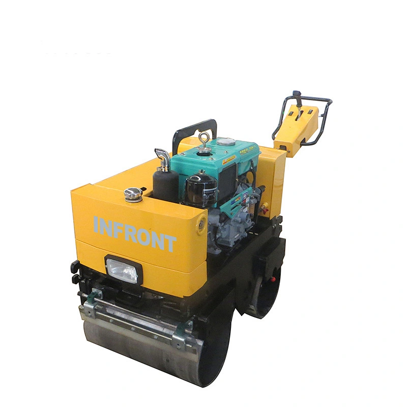 Self-propelled variable speed Road Roller with double drum