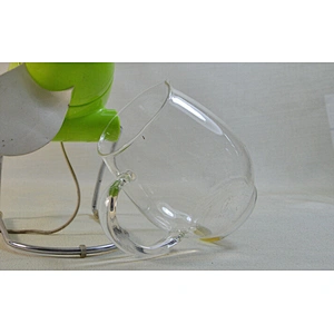 High borosilicate quality fire heating glass teapot 9oz for office