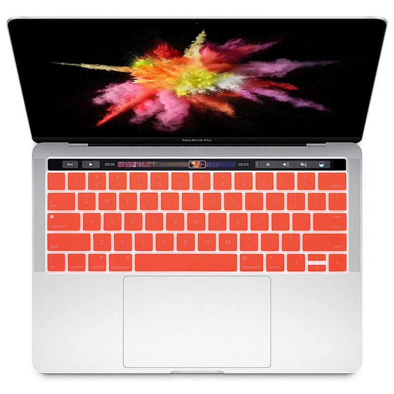 English Silicone Hollow custom silicone keyboard cover Keyboard Skin for Macbook Pro 15