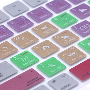 Premiere Pro CC Function Hotkey Silicone Keyboard Cover laptop skin for Magic Keyboard MLA22LLB/A US Version