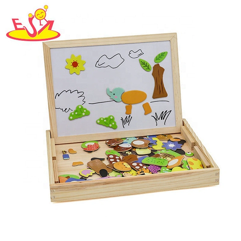 Top sale educational wooden magnetic drawing board for kids W12B060