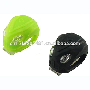 Silica gel bicycle light road bikes flash led light torch led headlight