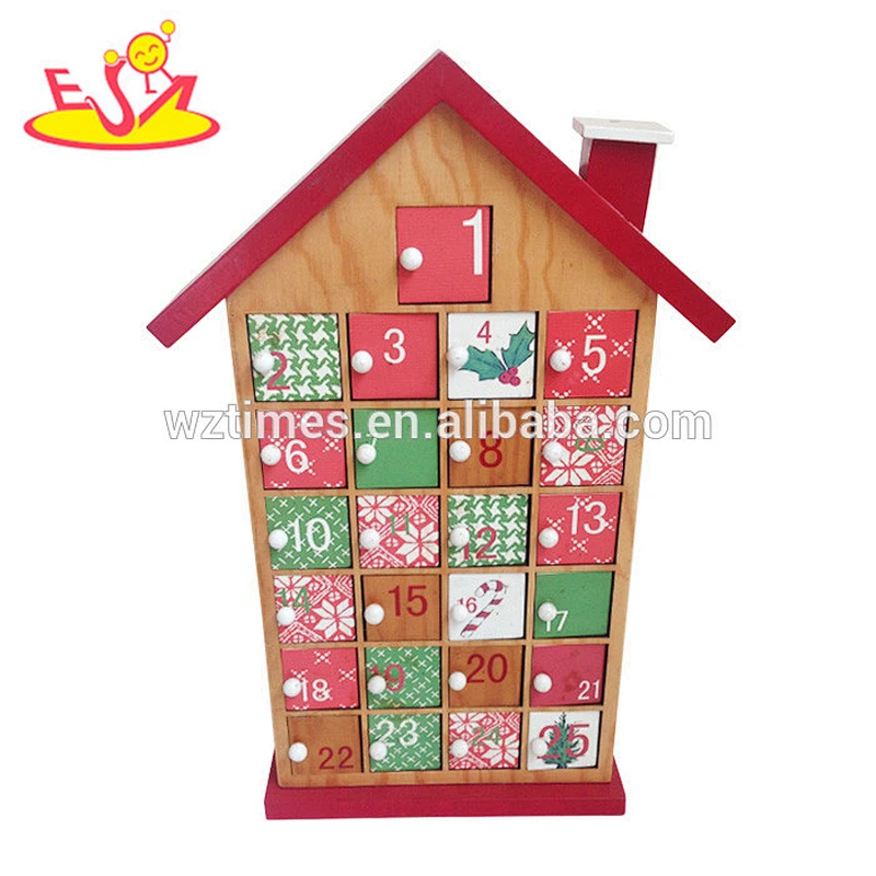 2018 wholesale baby wooden calendar christmas decoration wooden calendar funny wooden calendar W02A175