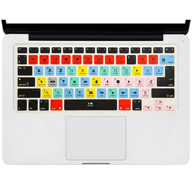 Retail Store final cut pro Functional Silicone Laptop Internal keyboard protection for macbook retina13 15
