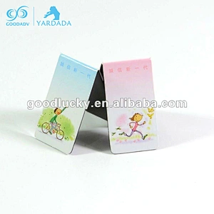 advertising specialty cartoon boys character folding magnetic bookmark