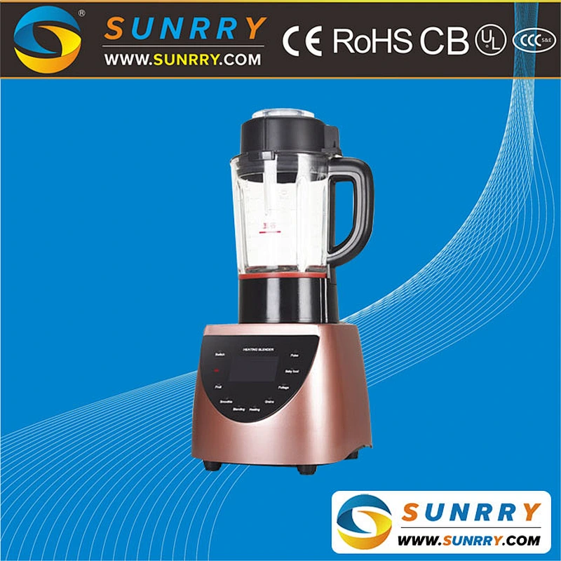 2018 new design automatic digital stainless steel blade commercial blender with high quality transparent glass container