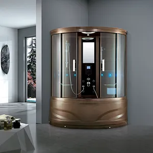 Malaysia Import Acrylic Circular Complete Shower Steam Room With TV Option