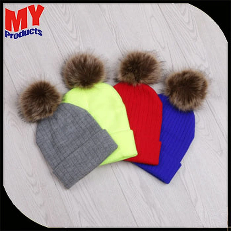 Newest winter fashion adult men's knitted cheap hats