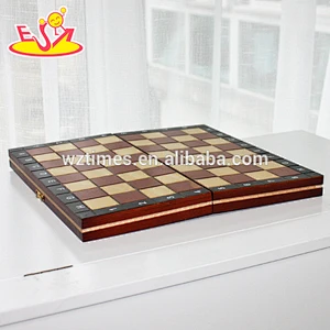 2017 Wholesale funny children wooden chess online W11A055