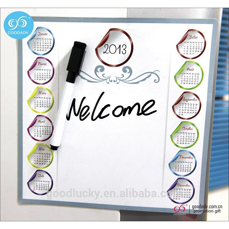 wholesale calendar dry erase fridge magnet writing board for china factory