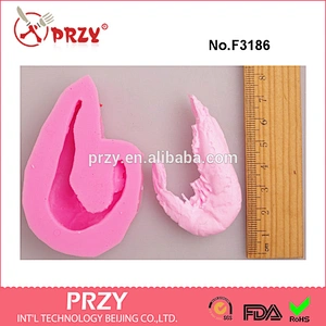 F3186 The new food-grade silicone mold shrimp cake decorating modeling mold