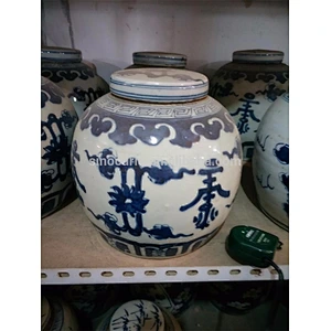 painting ceramic jar home accessory Chinese porcelain China import items decor for home