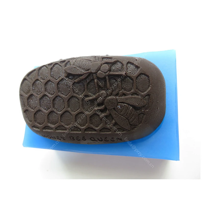 Bee Honeycomb Soap mold Oval honeycomb Handmade soap silicone Molds