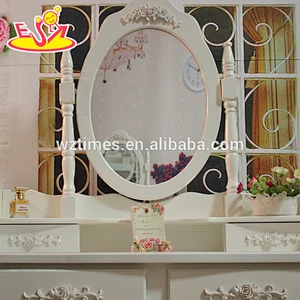 2018 New design wooden bedroom vanity solid wooden youth bedroom vanity top sale wooden bedroom vanity W08H058