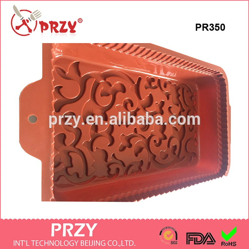 PR350 FDA approved silicone microwave safe cake baking pan manufacture