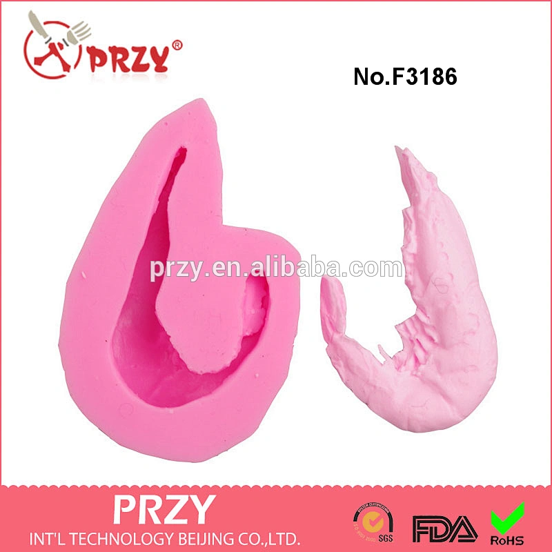 F3186 The new food-grade silicone mold shrimp cake decorating modeling mold