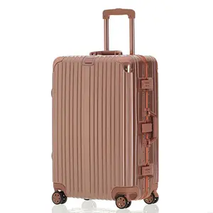 Travelling Trolley Wheel Carry on PC ABS Suitcase Unique Design Cheap Luggage Outdoor Bag 28inch Colorful Suitcase with Lock