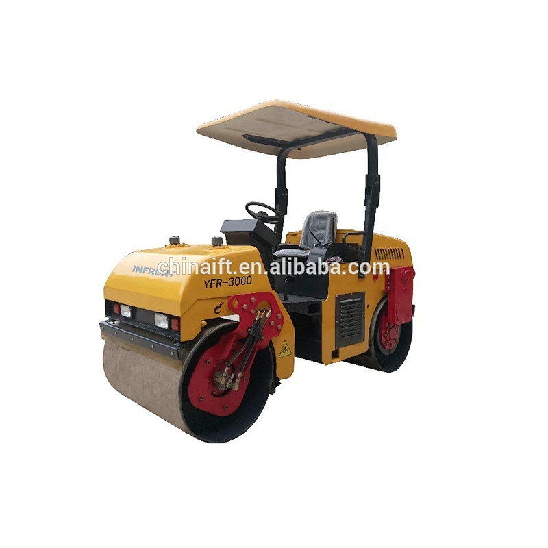 3000kg Hydraulic Double Drum Vibratory Rollers with best price