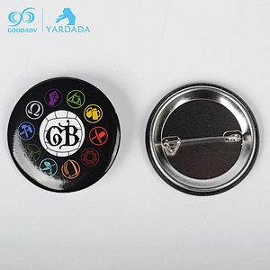 Cheap Promotional souvenir tinplate button badges