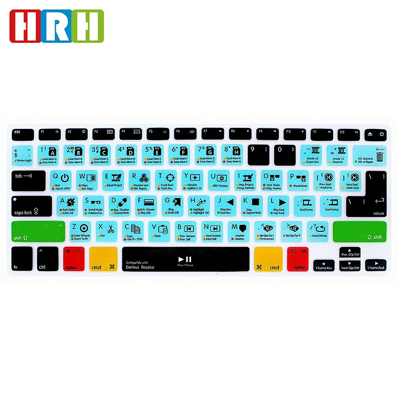 Stock Lot Function Hot key Shortcut Silicone Keypad Skin For Macbook Keyboard Cover laptop computer core