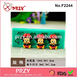 F2244 Factory price santa mafen cup silicone cake mold for cake decorating