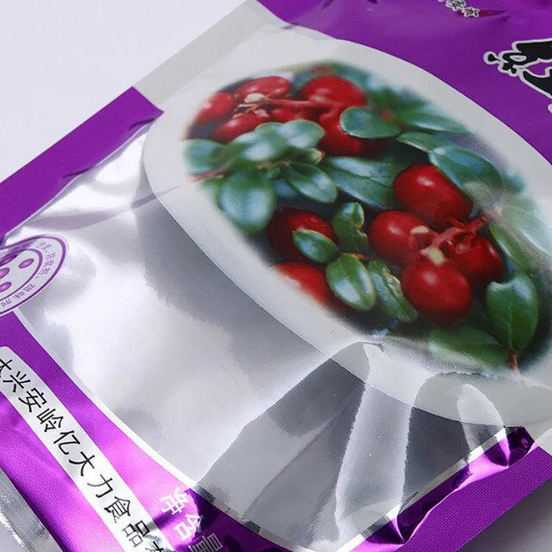 Purple PE transparent snack bag fruit dry bag wholesale