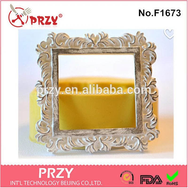 F1673 frame Promotion edible silicone mold cake decorating tools fondant
