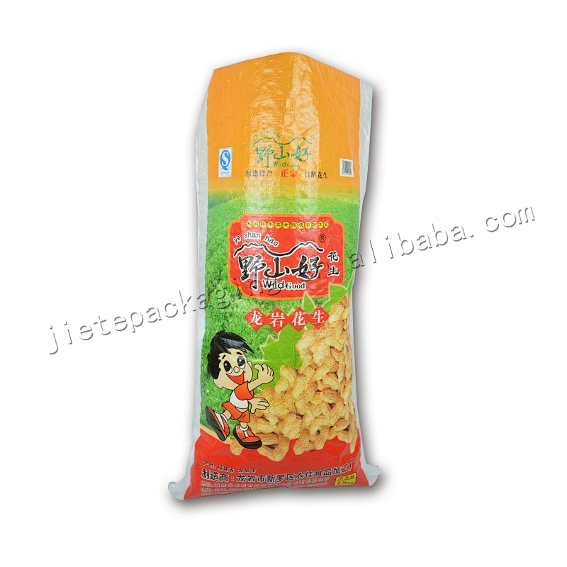 Customized design printing plastic bopp laminate grain seed bag 15kg with transparent window