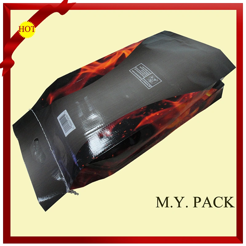 High quality big bag for coal 10kg activated charcoal bag bamboo charcoal packing bag