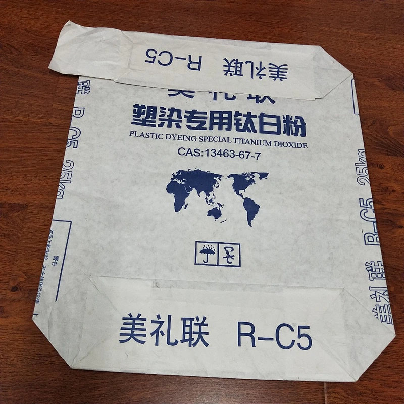 Customized wholesale kraft paper valve square bottom bag for Ceramic tile putty powder packaging 20kg 25kg