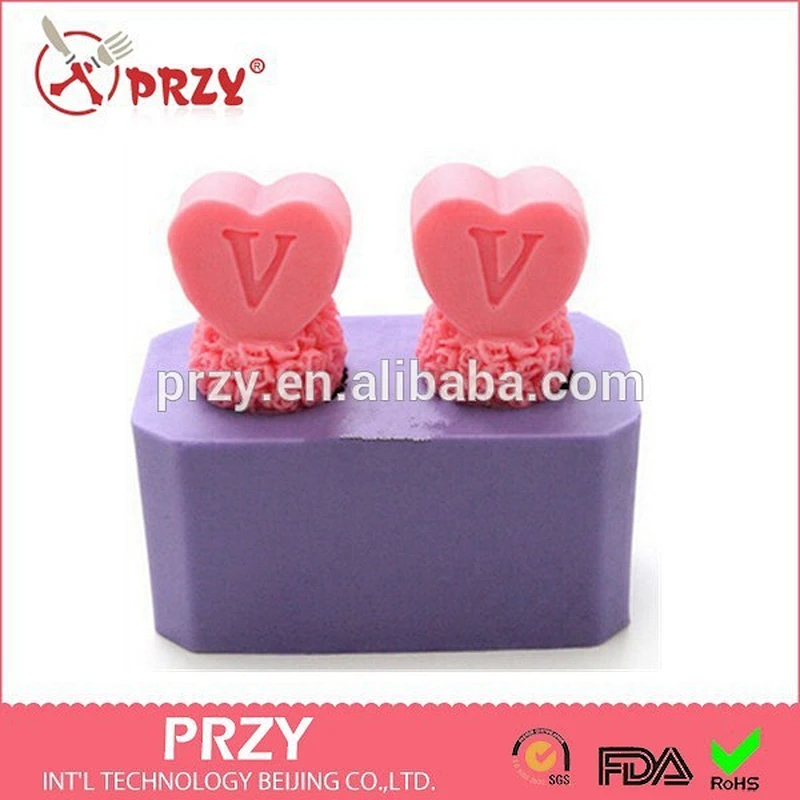 Valentine's day LOVE silicone candle mold/3D soap molds