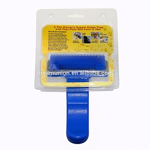 Pet Dog Cat Grooming Self Cleaning Slicker Brush Comb Shedding Tool Hair Fur New Brand