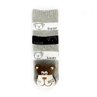 Oem Custom 3d cartoon pattern newborn cotton ankle socks non slip infant rubber sole toddler Socks baby cute kids