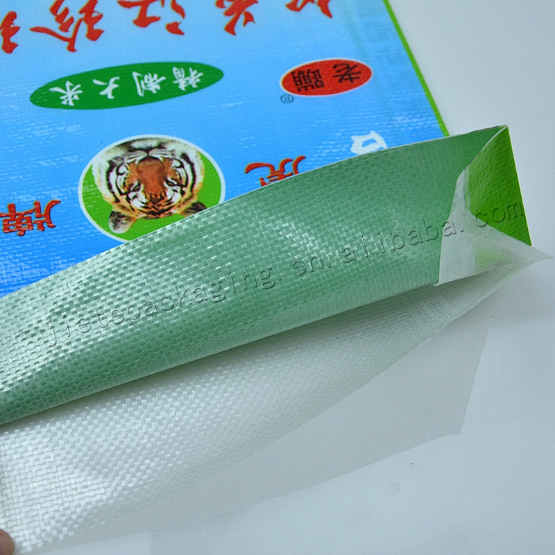 Customized new design 10kg printed transparent plastic pp woven rice packing bag