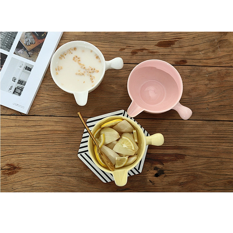 Tableware Lovely Korean Style Ceramic Bowl Home Fruit Salad Vegetable Bowl Porcelain Table Food Bowl