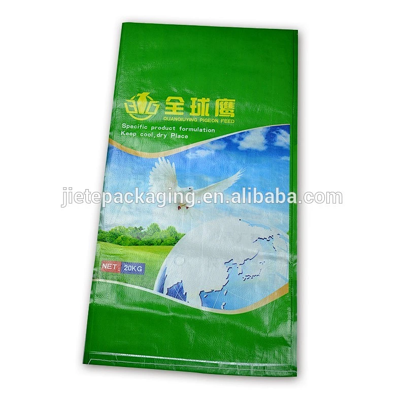 Cheap hot sale plastic pp woven animal feed bag for eagle food 25kg