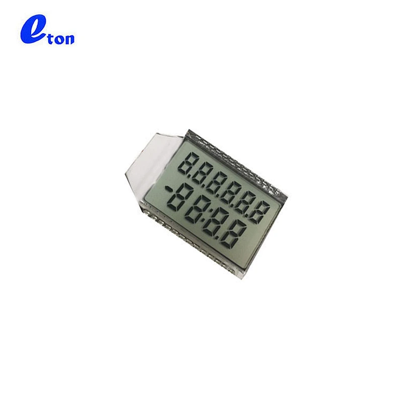 10 digit 7 segment electronic meter TN lcd display