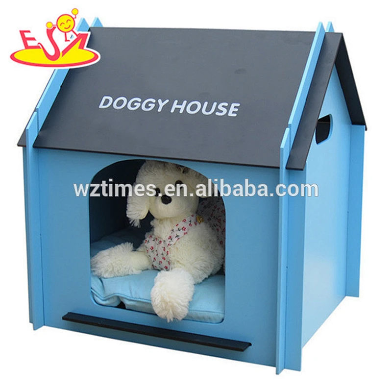 Wholesale wonderful household pink wooden pet house used for dogs and cats W06F002C