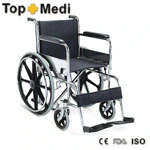 HARD SEAT CUSHION STEEL WEELCHAIR/lightweight folding wheelchair