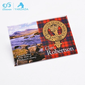 Hot Sale Customized Landscape kitchen Decoration Tinplate Fridge Magnet