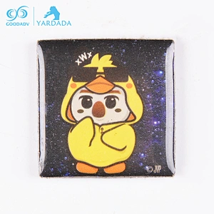 2018 Printing Square Fashion Eco-Friendly Custom Gifts Epoxy Fridge Magnets