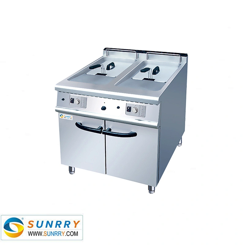 Commercial electric home fat fryers with fry pan deep 40 liters (SY-GF700A SUNRRY)