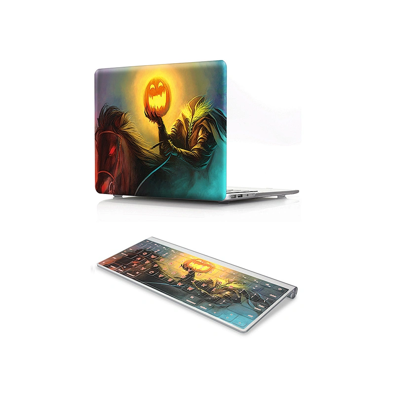 2 In 1 halloween ghost Laptop P C shell plastic for macbook air shell and Keyboard Skin for Macbook Air Pro Case 13