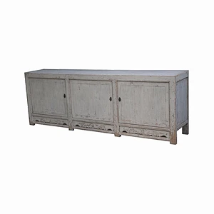 recycle pine wood antique chinese sideboard